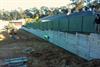 Steel/Concrete Retaining Wall